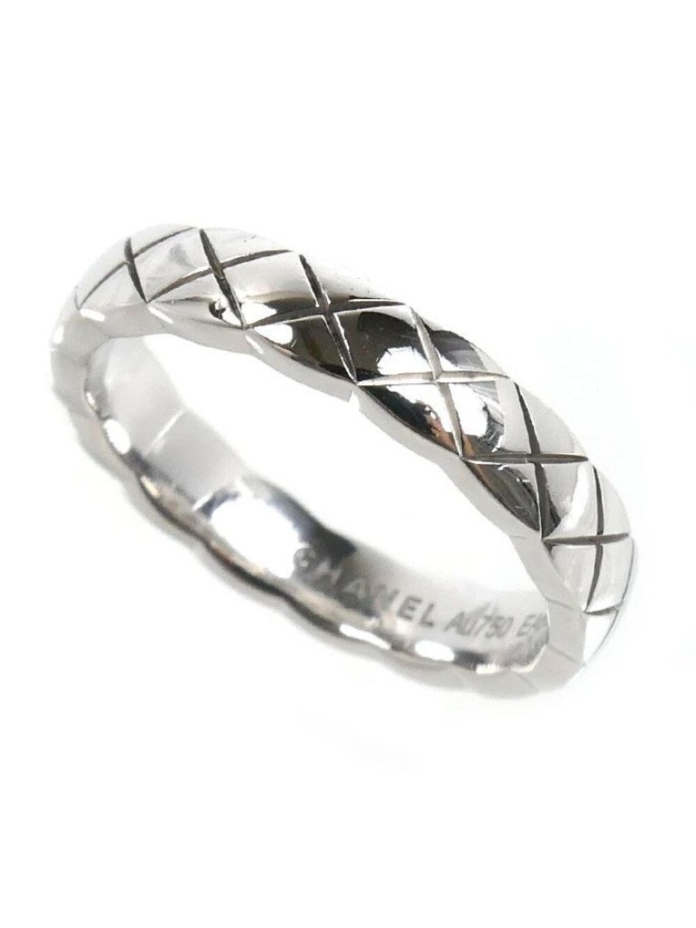 Chanel 18k White Gold Coco Crush Ring